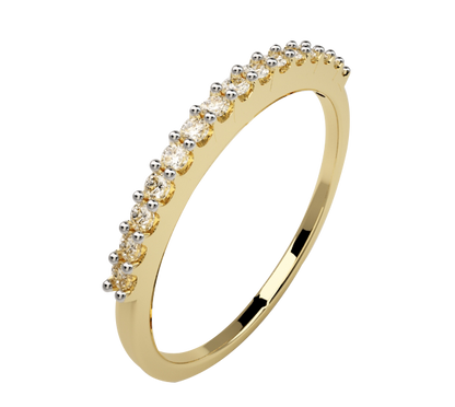 CHURUMBELA ORO 14K FINITA ZIRCONIA