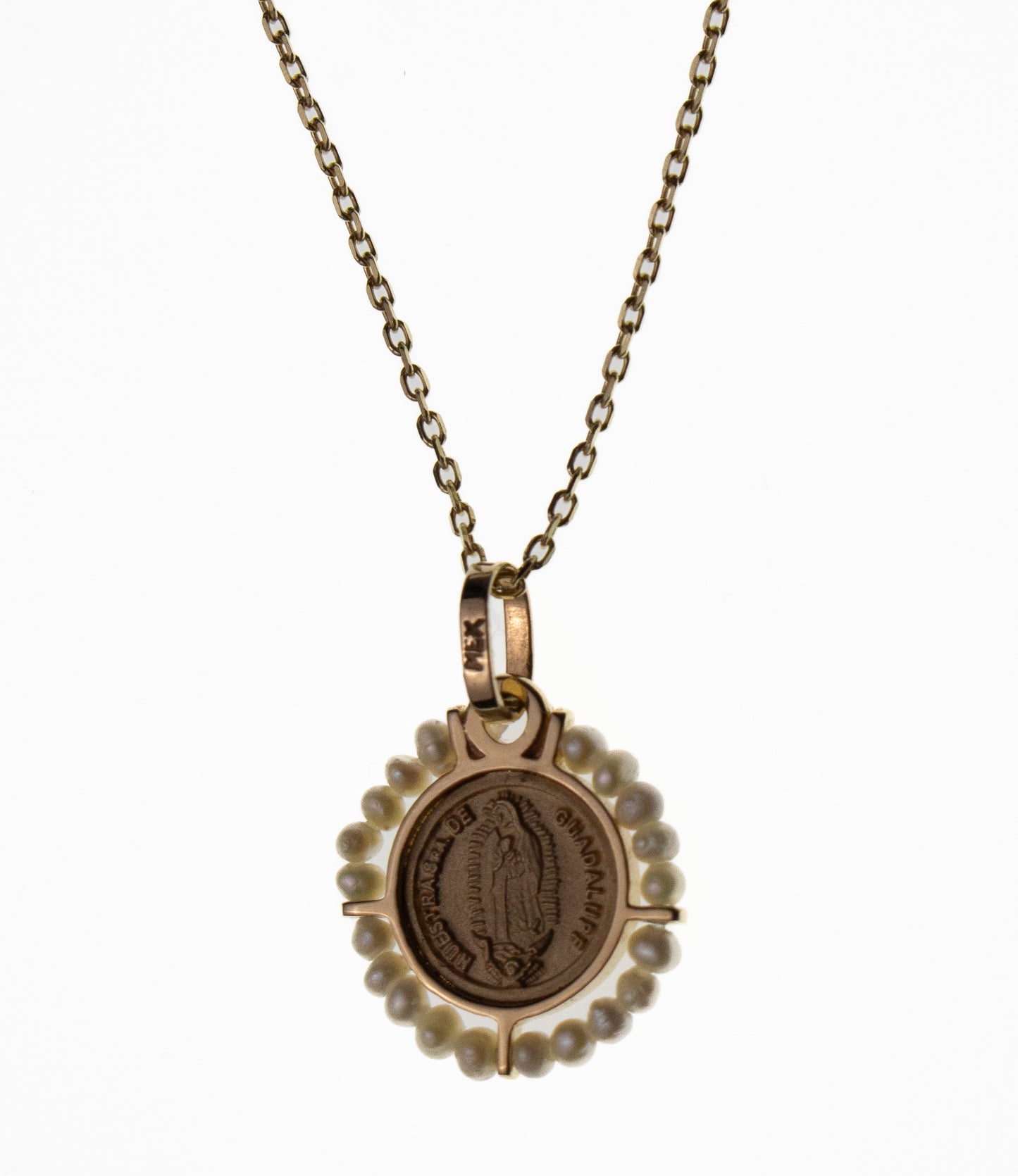 MEDALLA ORO 14K VIRGEN GUADALUPE