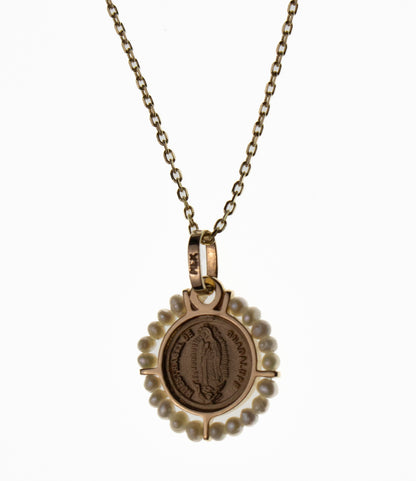 MEDALLA ORO 14K VIRGEN GUADALUPE