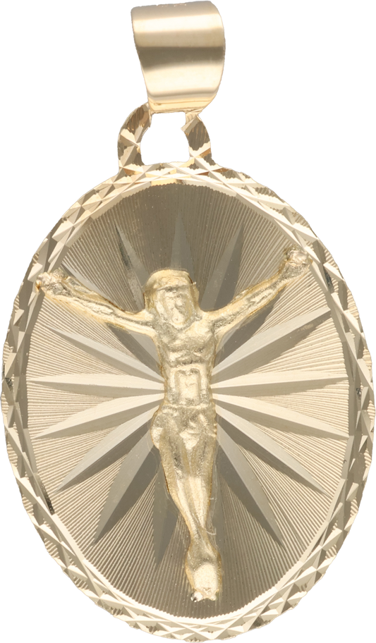 MEDALLA CRISTO ORO 10-14K