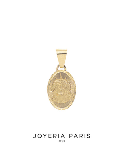 Medalla del Divino Rostro 12mm de 10k y 14k