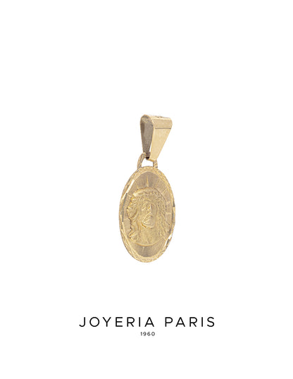 Medalla del Divino Rostro 12mm de 10k y 14k