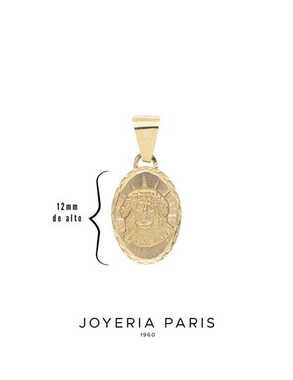 Medalla del Divino Rostro 12mm de 10k y 14k