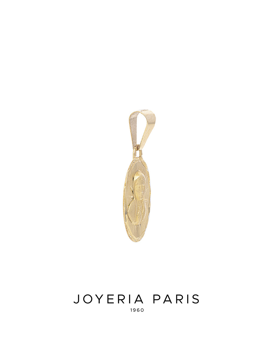 Medalla Virgen de Guadalupe Busto de 12mm en Oro 10k y 14k