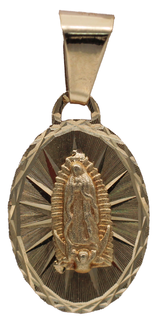 MEDALLA VIRGEN GUADALUPE ORO 10-14K