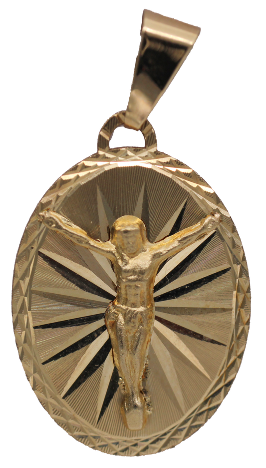 MEDALLA CRISTO ORO 10-14K (mm)