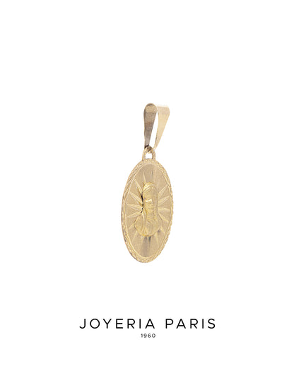 Medalla Virgen de Guadalupe 19mm en Oro 10k y 14k