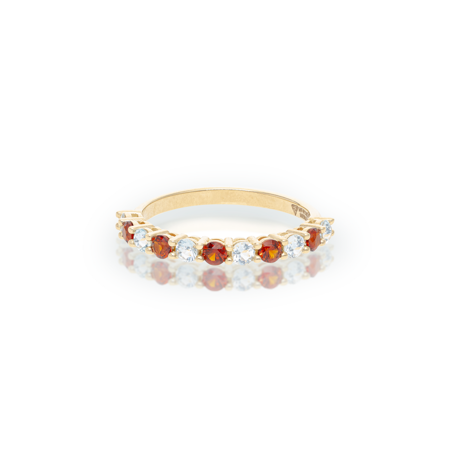 CHURUMBELA 14K GRANATE/ZIRCONIAS