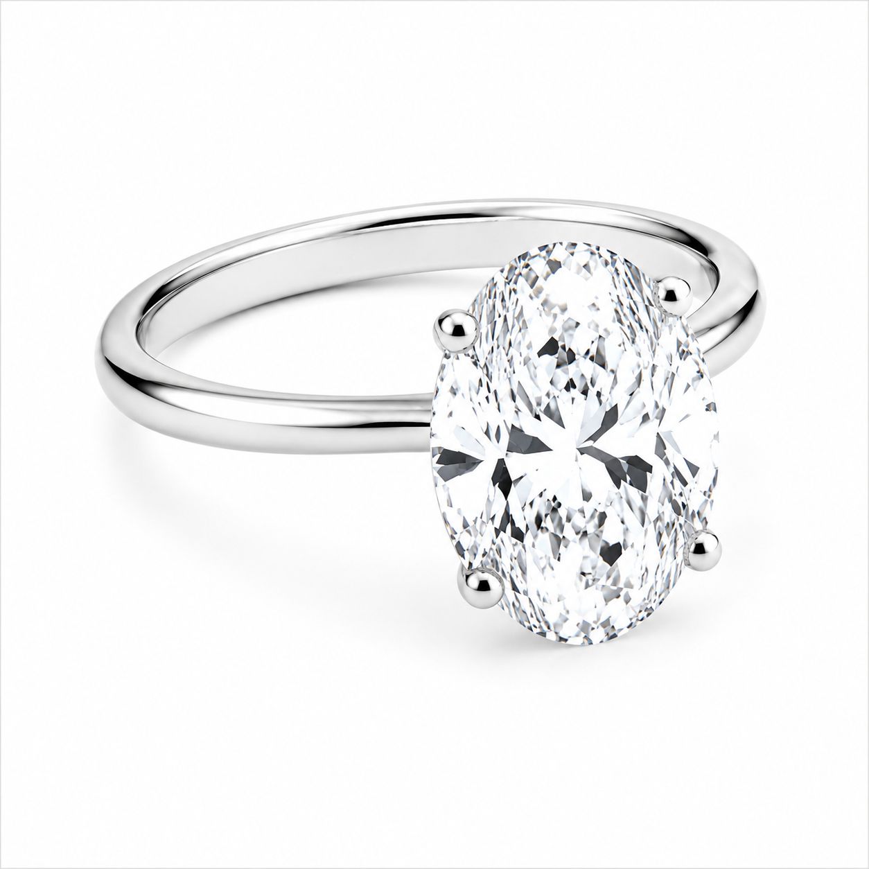 Solitario Corte Oval de 1.5ct en Oro 14k