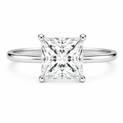 Solitario Corte Princesa de 1ct en Oro de 14k