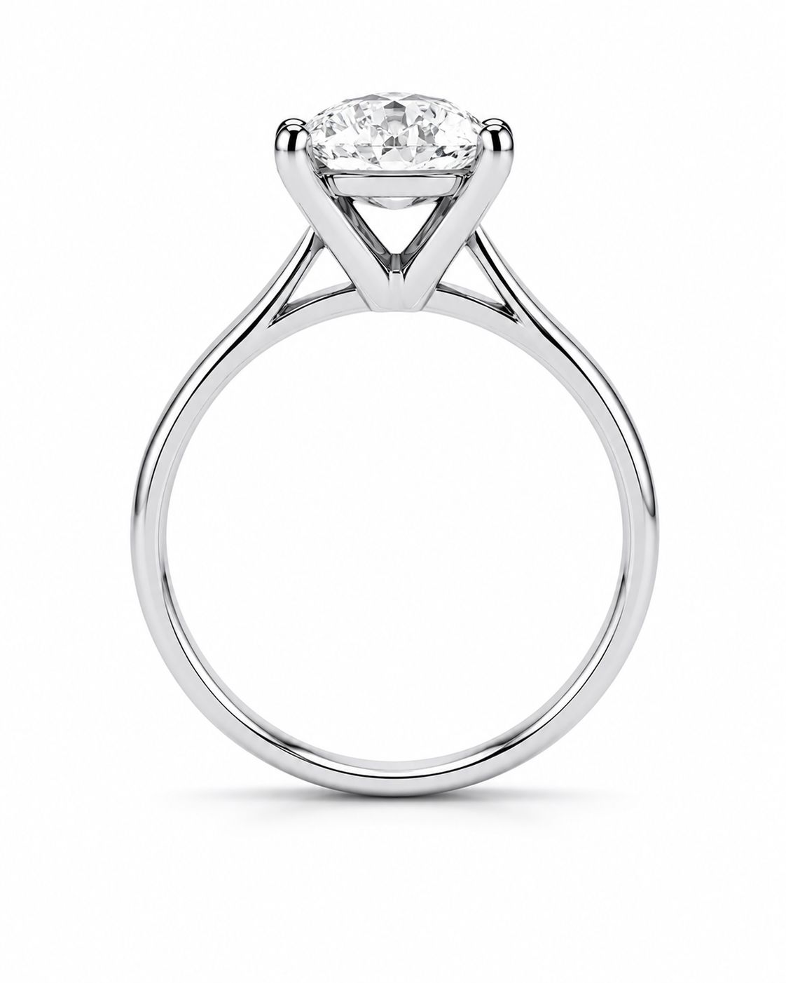 Solitario Corte Oval de .50ct en Oro 14k