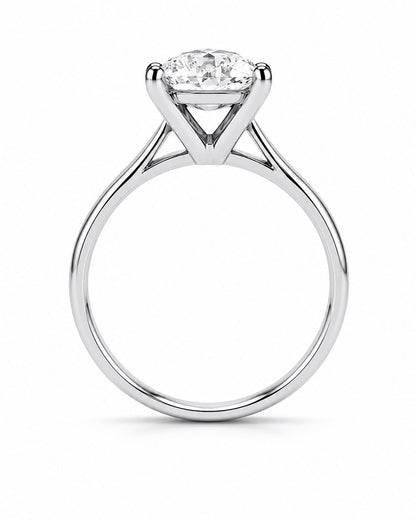 Solitario Corte Oval de .50ct en Oro 14k