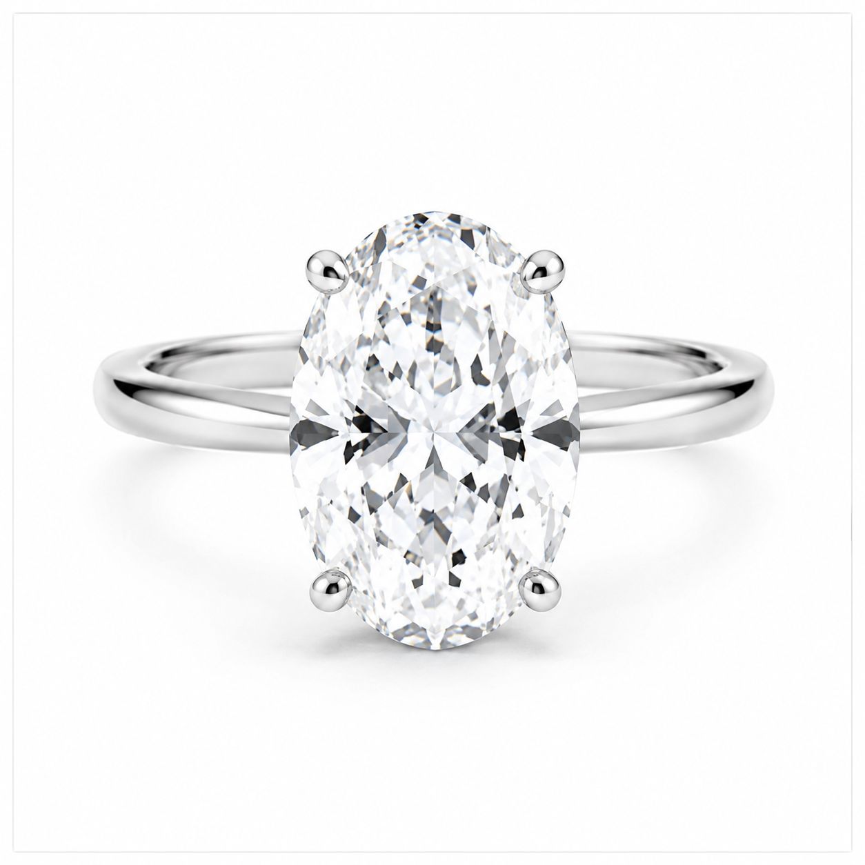 Solitario Corte Oval de 1ct en Oro 14k