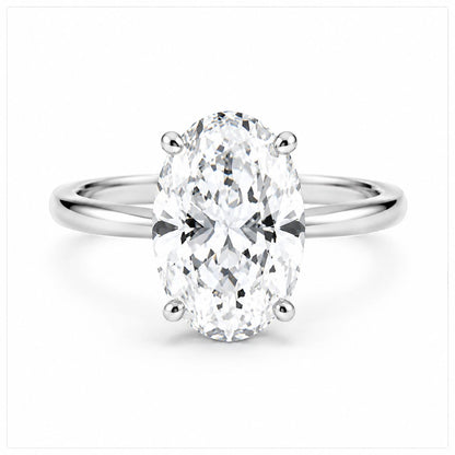 Solitario Corte Oval de 1ct en Oro 14k