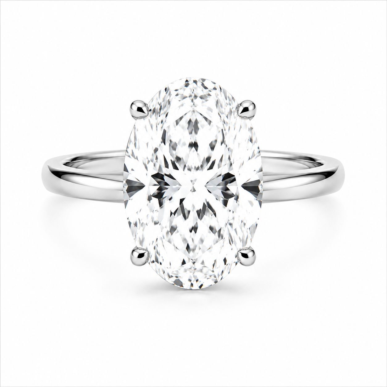 Solitario Corte Oval de 1.5ct en Oro 14k