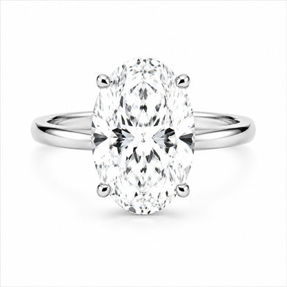 Solitario Corte Oval de 1.5ct en Oro 14k