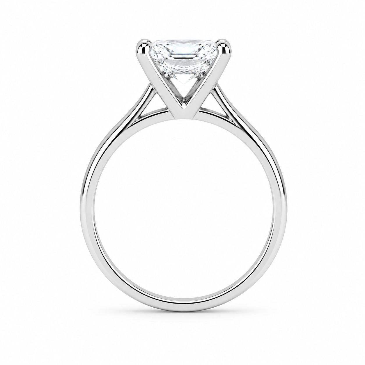 Solitario Corte Princesa de 1ct en Oro de 14k