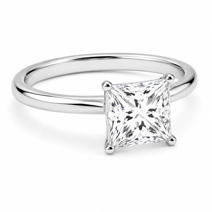 Solitario Corte Princesa de 1ct en Oro de 14k