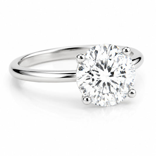 Solitario Corte Redondo de 1.5ct en Oro 14k